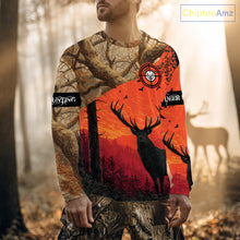 Load image into Gallery viewer, Personalized Deer Hunting 3D All Over Printed Shirts Custom Deer And Mountain Camo Shirt Hunting Gifts NHT15
