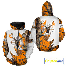 Load image into Gallery viewer, Custom Deer Skull Hunting Shirt 3D All Over Print Camo &amp; Personalized Name, Gilfs for Hunter NHT31