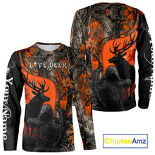 Load image into Gallery viewer, Deer Hunting Orange Camo Customize All Over Printed Shirts For Deer Hunters – NHT07