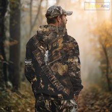 Load image into Gallery viewer, Deer Hunting Custom Name Camo Shirt, Hunting Gift For Men, Camouflage Deer Shirts NHT10