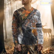 Load image into Gallery viewer, Deer Hunting 3D Shirt All-Over Print Orange White Tree Camo Deer Buck Grim Reaper For Hunters NHT23