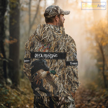 Load image into Gallery viewer, Duck Hunting Shirts With Black Labrador Retriever Dog Shirts Personalized Hunting Clothes NHT115