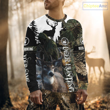 Load image into Gallery viewer, Deer Hunting 3D Shirt All-Over Print with Deer Buck, Grim Reaper Camouflage For Deer Hunters NHT24