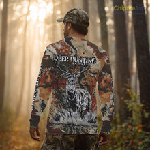 Load image into Gallery viewer, Season Deer Hunting Shirt Brown Green Camo 3D Custom Name Clothes For Hunters NHT91