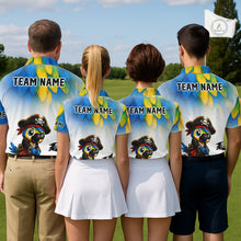 Load image into Gallery viewer, Personalized Pirate Parrot Womens Golf Polo Shirt Custom Pirate Bird Golf Jersey NHT1188