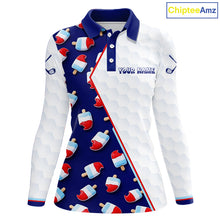 Load image into Gallery viewer, Custom Popsicle Pattern Womens Golf Polo, Personalized Summer Sweet Golf Shirt, Custom Golf Jersey, Familly Team Shirt NHT698