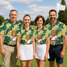 Load image into Gallery viewer, Custom Green Lion Mens Golf Polo Shirts, Lion Golf Team Jerseys NHT1041