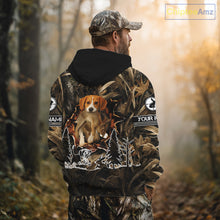 Load image into Gallery viewer, Custom Rabbit Hunting with Beagle Dog 3D Prints Camouflage Shirts, Rabbit Hunting Gifts NHT365
