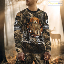 Load image into Gallery viewer, Custom Rabbit Hunting with Beagle Dog 3D Prints Camouflage Shirts, Rabbit Hunting Gifts NHT365