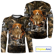 Load image into Gallery viewer, Custom Rabbit Hunting with Beagle Dog 3D Prints Camouflage Shirts, Rabbit Hunting Gifts NHT365
