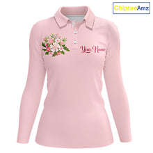 Load image into Gallery viewer, Pink Golf Mama Womens Polo Shirt, Funny Golf Mom Shirt, Mothers Day Gift For Golf Lover Mom, Ladies Golf Polo NHT749