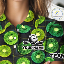Load image into Gallery viewer, Funny Golf Patchwork Kiwi Polo Shirt For Womens, Personalized Womens Golf Polo Shirt NHT580