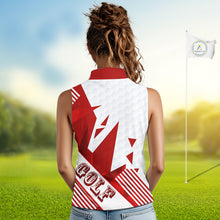 Load image into Gallery viewer, Personalized Womens Sleeveless Golf Shirt For Mom – Custom Name &amp; Team Name Polo, Mother’s Day Gift For Golfer NHT670