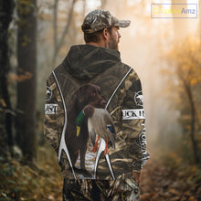 Load image into Gallery viewer, Duck Hunting Chocolate Lab 3D All Over Printed Camouflage Shirts, Duck Hunting Clothes NHT146