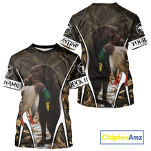 Load image into Gallery viewer, Duck Hunting Chocolate Lab 3D All Over Printed Camouflage Shirts, Duck Hunting Clothes NHT146