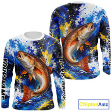 Load image into Gallery viewer, Custom Redfish Fishing Jersey – Saltwater Fishing Shirt Long Sleeve For Men