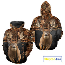 Load image into Gallery viewer, Best Custom Camo Autumn Whitetail Deer Hunting Shirt With Full All-Over 3D For Deer Hunters NHT180