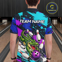 Load image into Gallery viewer, Custom Angry Alligator Bowling Jersey For Men, Bowling Uniform Bowling Team Shirts 