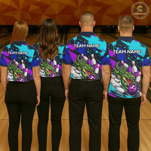 Load image into Gallery viewer, Custom Angry Alligator Bowling Jersey For Women, Bowling Uniform Bowling Team Shirts NHT1172
