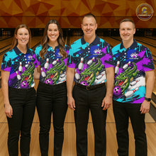 Load image into Gallery viewer, Custom Angry Alligator Bowling Jersey For Women, Bowling Uniform Bowling Team Shirts NHT1172
