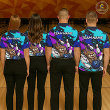 Load image into Gallery viewer, Custom Cute Otter Bowling Jersey For Men, Bowling Uniform Bowling Team Shirts NHT1173