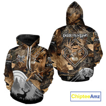 Load image into Gallery viewer, Personalized Deer Hunting Camouflage Pattern Hunter Gift, Deer Hunting Season Shirt NHT306