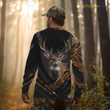 Load image into Gallery viewer, Deer Hunting Shirt Black Camo Brown 3D Custom Name, Season Deer Hunting, Deer Hunting Gift NHT139