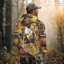 Load image into Gallery viewer, Whitetail Deer Hunting Shirt Personalized 3D All Over Print Autumn Camo Hunting Clothes NHT155