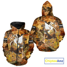Load image into Gallery viewer, Whitetail Deer Hunting Shirt Personalized 3D All Over Print Autumn Camo Hunting Clothes NHT155