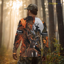 Load image into Gallery viewer, Whitetail Deer Hunting Orange Camo 3D Printed Shirts,  Hunting Hoodie Gift for Men NHT327