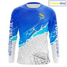 Load image into Gallery viewer, Mahi Mahi( Dorado) Fishing Custom Fishing Shirts Long Sleeve For Men, Mahi Mahi Saltwater Fishing Shirt NHT646