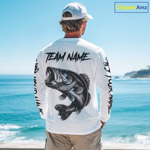 Load image into Gallery viewer, White Bass Fishing Tattoo Custom Fishing Shirts, Bass Fishing Shirts Long Sleeve NBT451