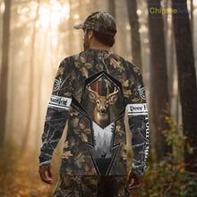 Load image into Gallery viewer, Deer Hunting Camouflage TX Flag Custom Name All Over Print Shirts, Personalized Hunting Clothes NBT110