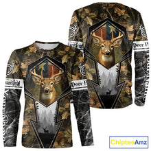Load image into Gallery viewer, Deer Hunting Camouflage TX Flag Custom Name All Over Print Shirts, Personalized Hunting Clothes NBT110