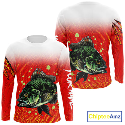 Personalized Crappie Fishing Shirts For Fishing Team, Custom Made Fishing Shirts Long Sleeve NBT409