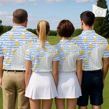 Load image into Gallery viewer, Mens Golf Polo Shirts Custom Beer Argyle Pattern, Funny Beer Pattern Golf Team Shirt NBT597