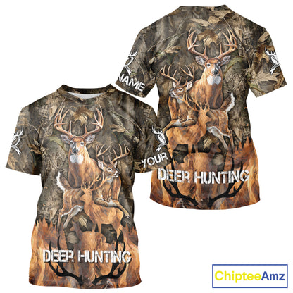 Deer Hunting Custom Name 3D All Over Printed Shirts, Deer Hunting Hoodie, Hunting Season NBT317