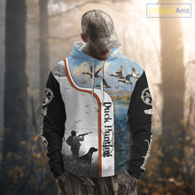 Load image into Gallery viewer, Personalized Duck Hunting Custom Name All Over Print Shirts, Duck Hunting Gifts NBT121