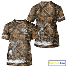 Load image into Gallery viewer, Deer Hunting Full Forest Camo 3D Printing Custom Name Shirts, Deer Hunting Clothes NBT126