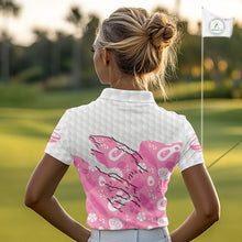 Load image into Gallery viewer, Custom Pink Summer Pattern Womens Golf Polo Shirts Summer Golf Shirt For Vacation, Golf Team Shirt NBT733