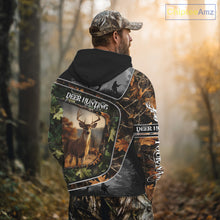 Load image into Gallery viewer, Deer Hunting Custom Name Camo Shirts - Personalized Hunting Clothes for Deer Hunting Season NBT38