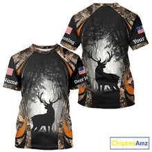 Load image into Gallery viewer, Deer Hunting Fall Forest Camo 3D All Over Printed Shirts, Deer Hunting Season, Hunting Clothes NBT233