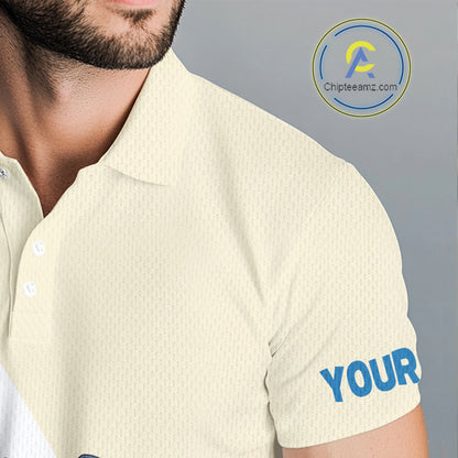 Close-up polyester fabric funny sloth American flag custom golf shirt moisture-wicking