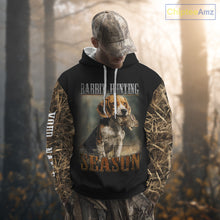 Load image into Gallery viewer, Rabbit Hunting Camouflage 3D Printing Custom Name Shirt, Rabbit Hunting Season NBT147