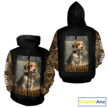 Load image into Gallery viewer, Rabbit Hunting Camouflage 3D Printing Custom Name Shirt, Rabbit Hunting Season NBT147