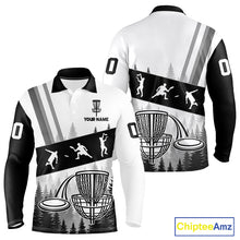 Load image into Gallery viewer, Mens Disc Golf Polo Shirts Black Camo Custom Name Disc Golf Team Shirts, Disc Golf Gifts NBT652