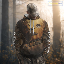 Load image into Gallery viewer, Brown Camo Deer Hunting All Over Printing Shirt with Big Buck - Hunting Clothes for Men NBT50
