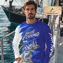 Load image into Gallery viewer, Personalized Bass Fishing Shirts, Bass Fishing Shirts Long Sleeve Fishing Tournament Shirts NBT437