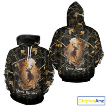 Load image into Gallery viewer, Personalized Whitetail Deer Hunting Camo 3D Print Custom Name Shirts, Hunting Gifts NBT85