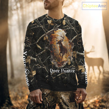 Load image into Gallery viewer, Personalized Whitetail Deer Hunting Camo 3D Print Custom Name Shirts, Hunting Gifts NBT85